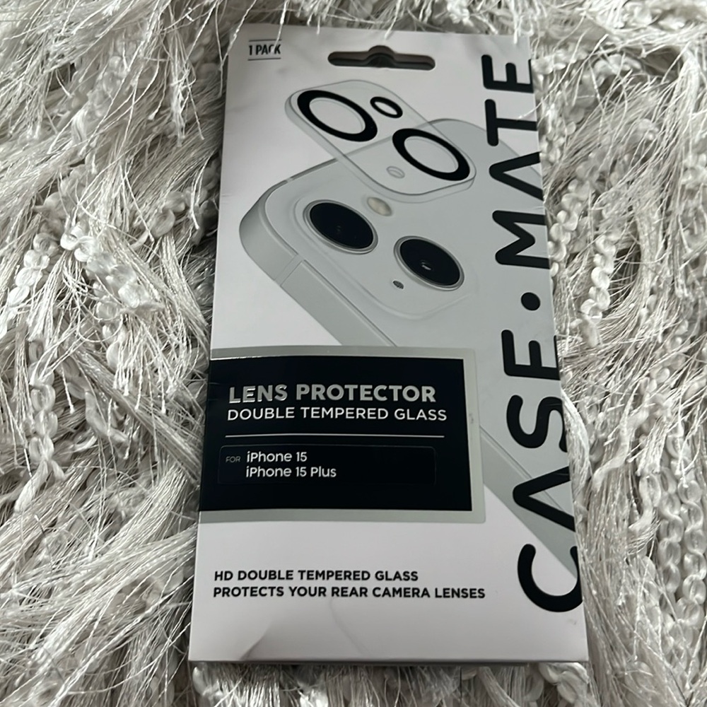 Case Mate iPhone 15 iPhone 15 Plus | Lens Protector Double Tempered Glass